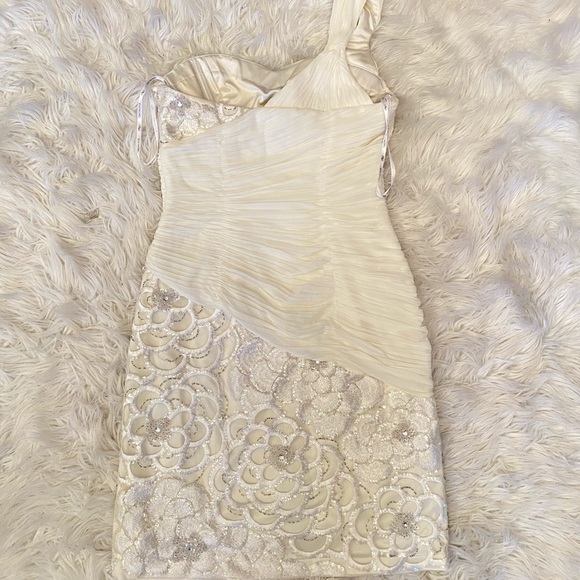 Sue Wong Ivory Cocktail Dress - Picture 10 of 17